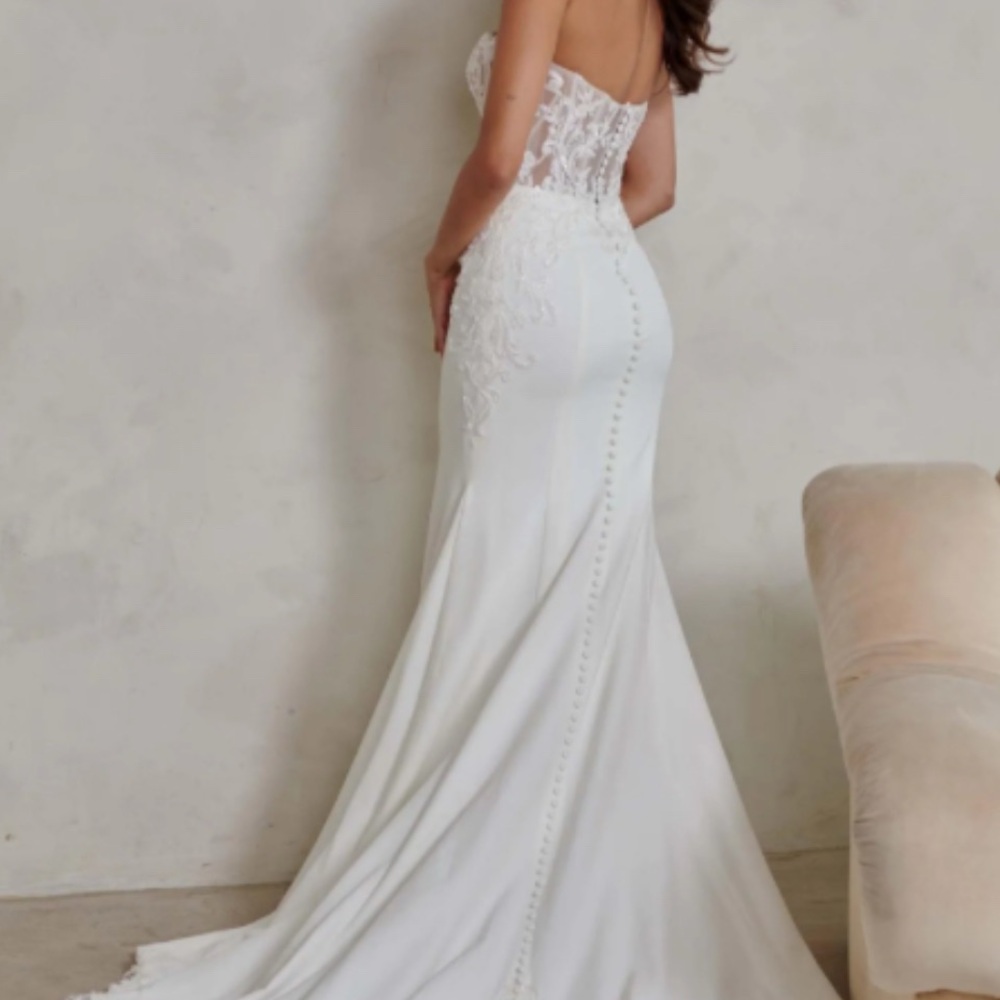 Madi Lane WHITTNEY Wedding Dress – Serene Collection | Size 14 | $2,200 Retail - Picture 4 of 16